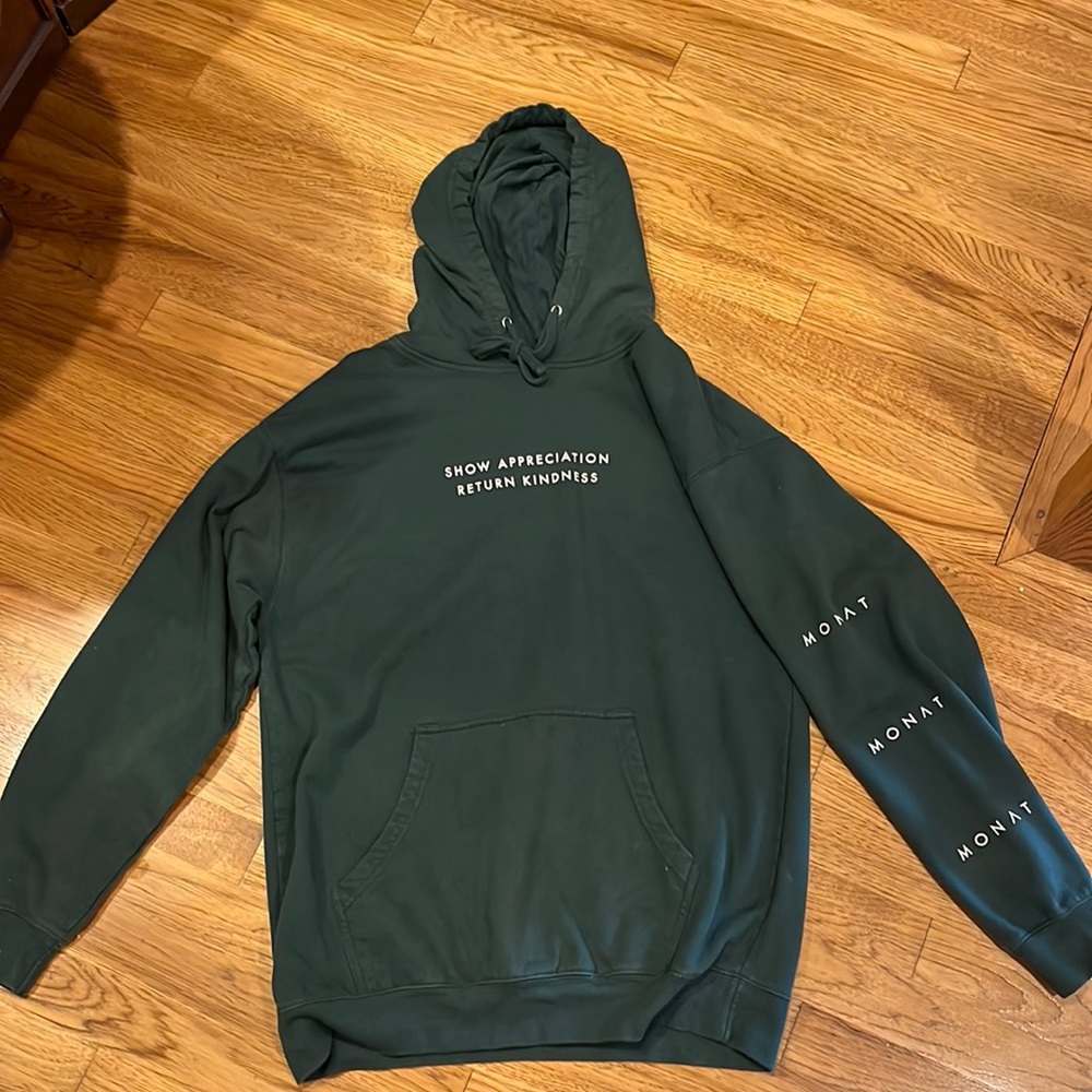 Monat sweatshirt size Large